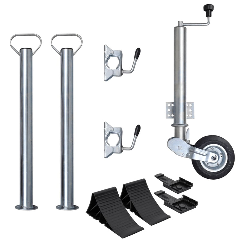 Vidaxl neuswiel met 2 staanders en 2 spanklemmen 60 mm
