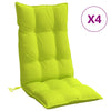 Cojines de silla de Vidaxl 4 st de alto oxford tela de color verde brillante