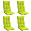 Cojines de silla de Vidaxl 4 st de alto oxford tela de color verde brillante