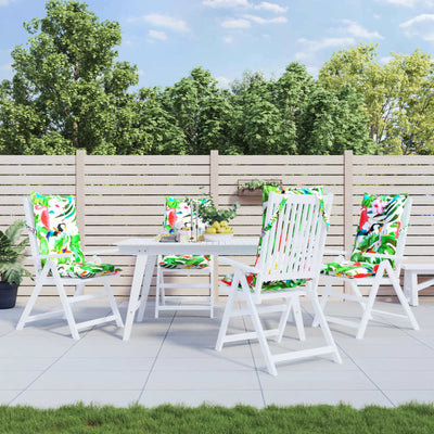 Cojines de silla Vidaxl 4 st de alto oxford tela multicolina