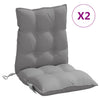Cuscini da sedia Vidaxl 2 pezzi Bassero Back Oxford Fabric Grey