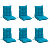 Cuscini di sedia Vidaxl 6 pezzi Bassdoda in tessuto Oxford Blu chiaro