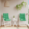 Cojines de silla de Vidaxl 2 pcs tela de oxford de espalda baja verde