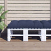 Vidaxl Pallet Cushion 120x80x12 CM Fabric Marine Blue