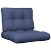 Vidaxl palletkussens 2 st stof marineblauw