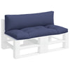 Vidaxl Pallet Cushions 2 St Oxford Fabric MarineBlauw