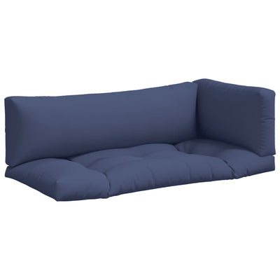 Vidaxl Pallet Cushions 3 ST Oxford Fabric MarineBlauw