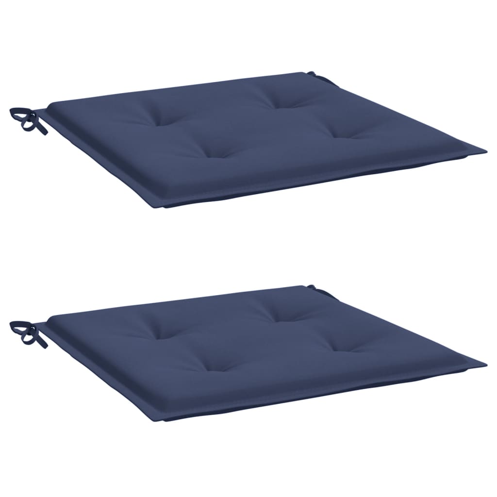 Vidaxl palletkussens 2 st 40x40x4 cm oxford stof marineblauw
