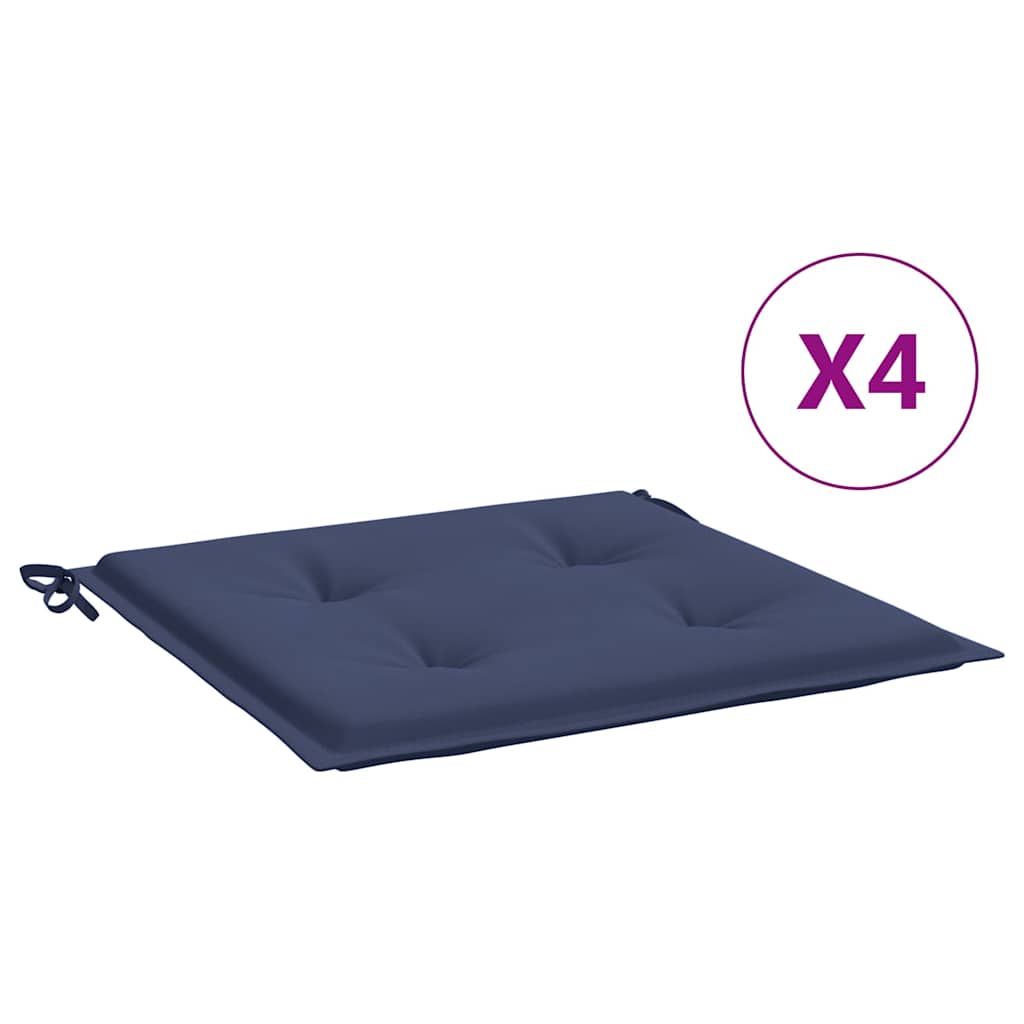 Vidaxl palletkussens 4 st 50x50x4 cm oxford stof marineblauw
