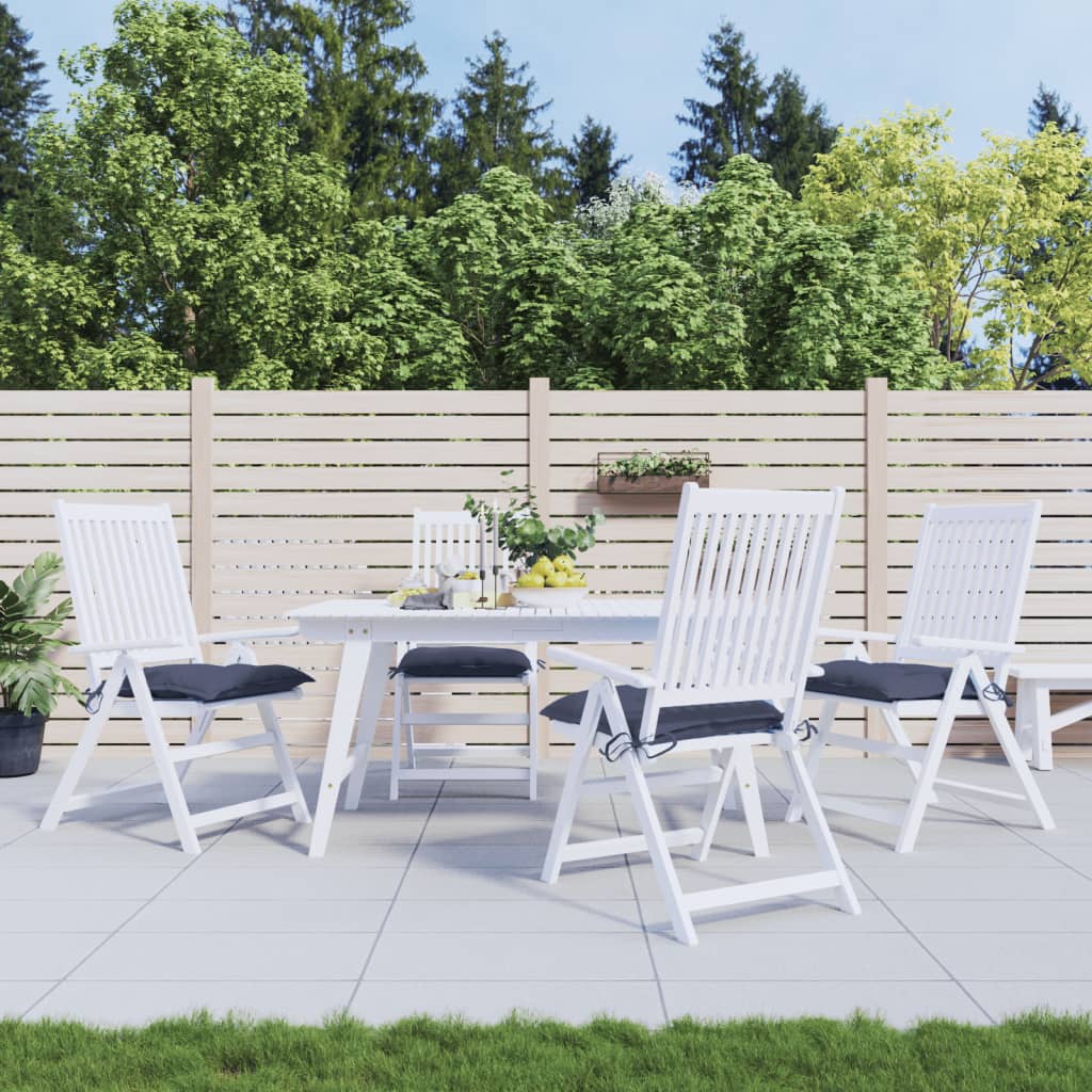 Cojines de silla Vidaxl 4 st 50x50x7 cm oxford tela marine azul
