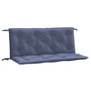 Vidaxl Garden Bench Cushions 2 PCS 120x50x7 cm tessuto oxford blu marino