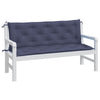 Vidaxl Garden Bench Cushions 2 St 150x50x7 cm tessuto oxford blu marino