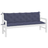 Vidaxl Garden Bench Cushions 2 ST 180x50x7 CM Oxford Fabric Marine Blue