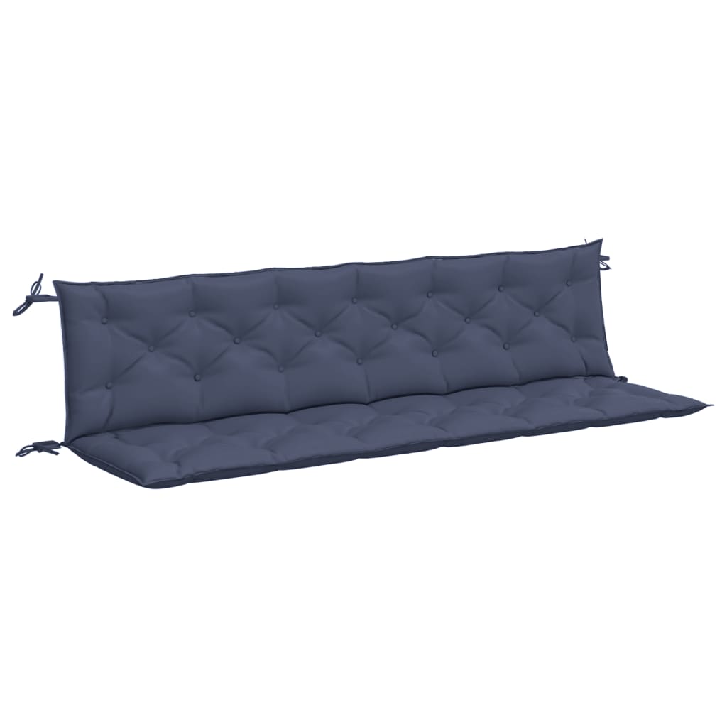 Vidaxl Garden Bench Cushions 2 St 200x50x7 cm tessuto oxford blu marino