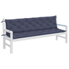 Vidaxl Garden Bench Cushions 2 St 200x50x7 cm tessuto oxford blu marino