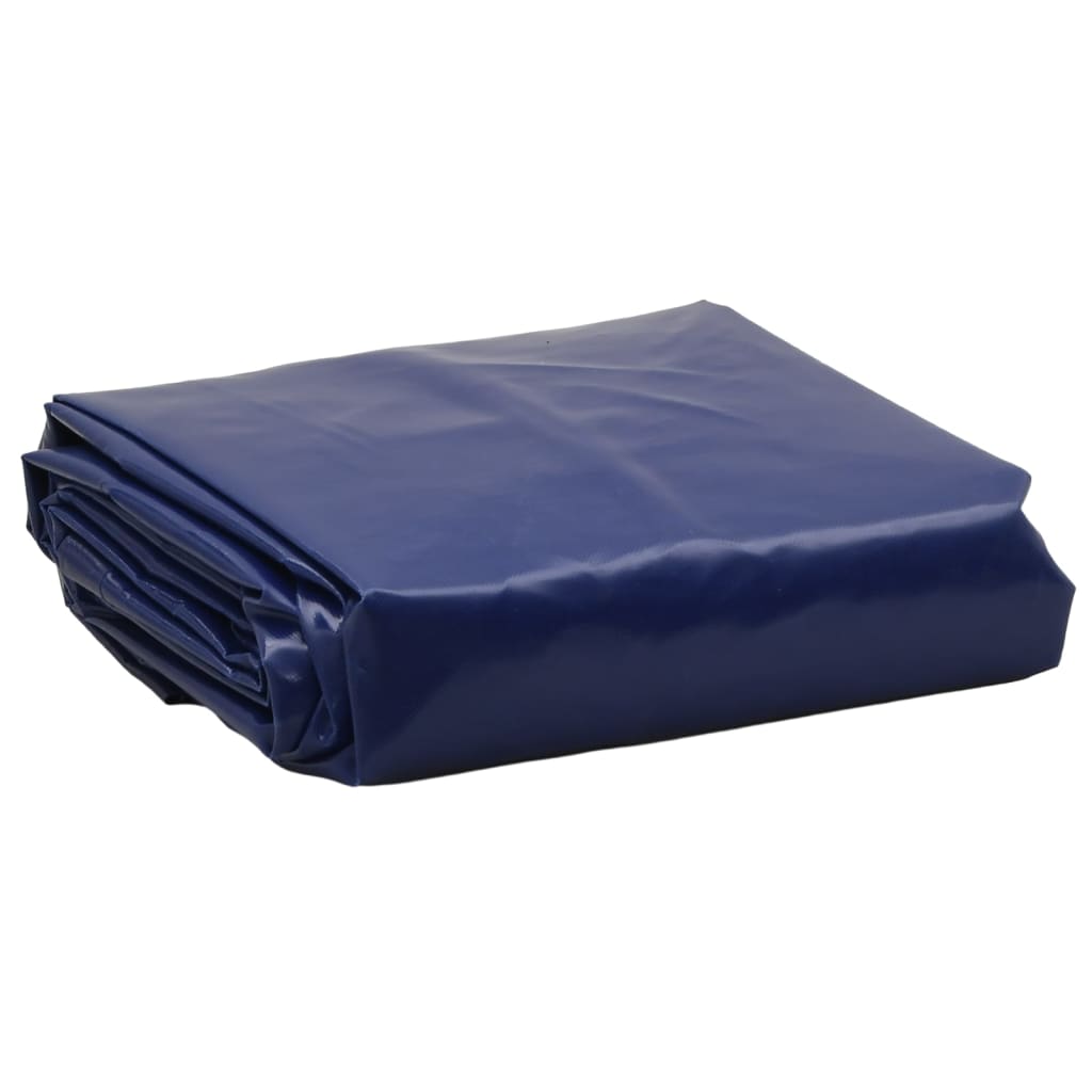 Vidaxl dekzeil 650 g m² 5x6 m blauw