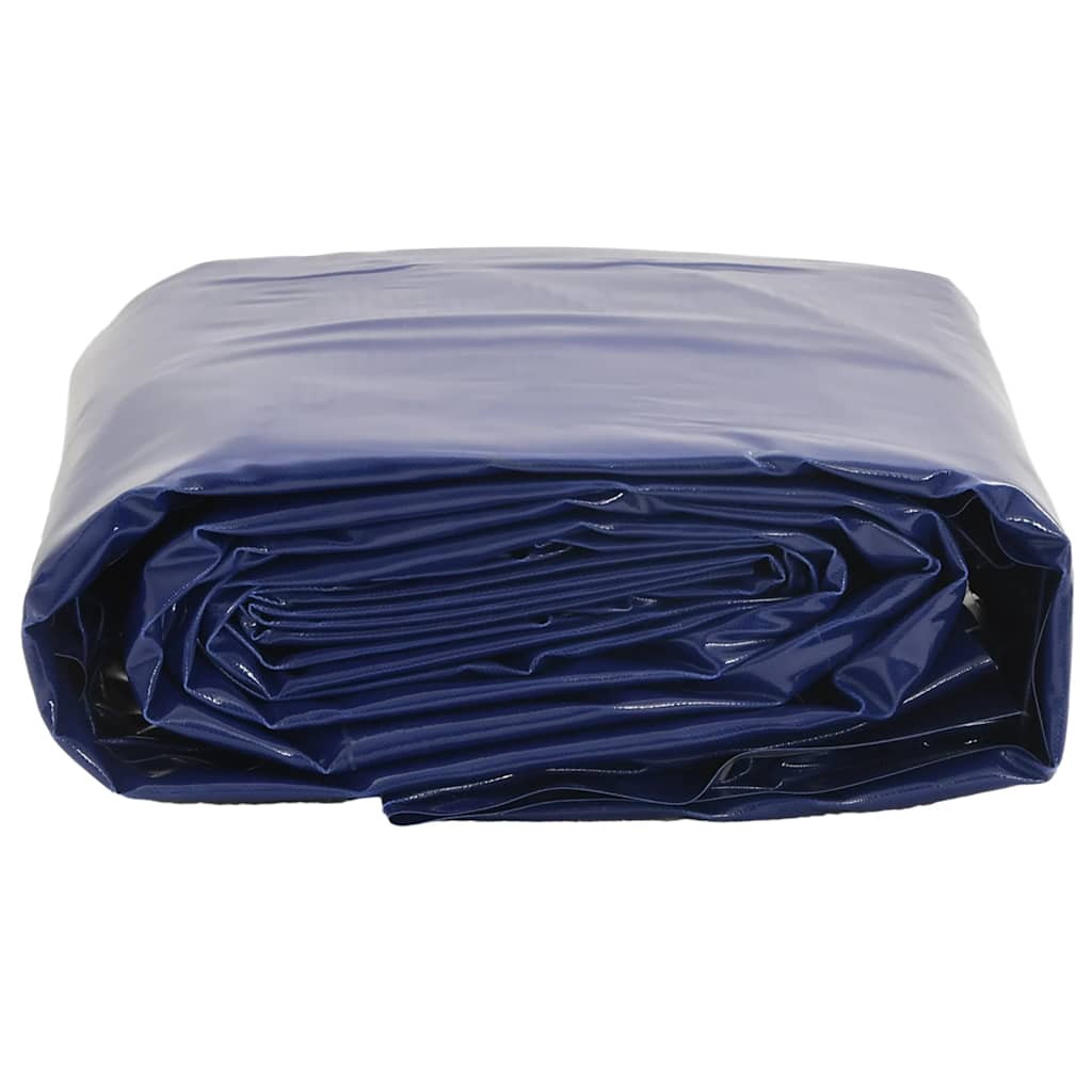 Vidaxl dekzeil 650 g m² 5x6 m blauw