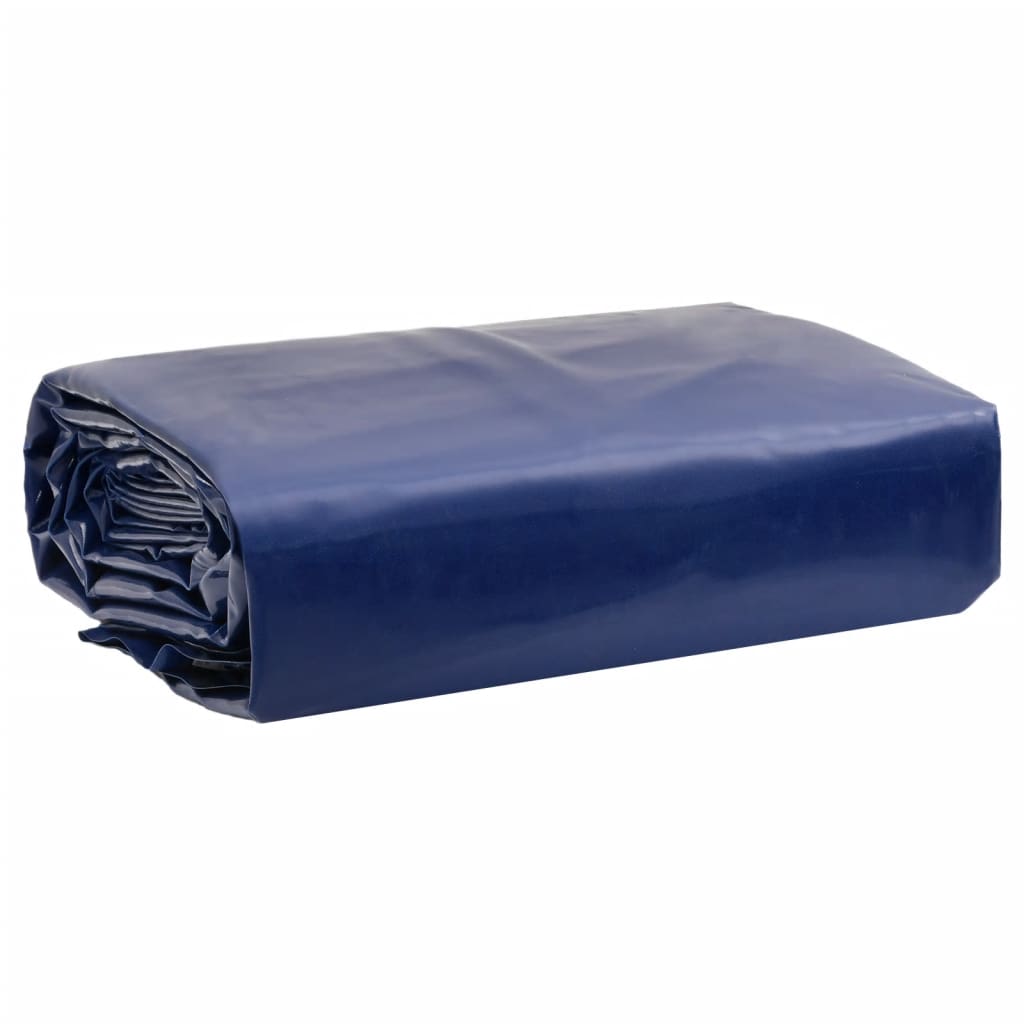 Vidaxl dekzeil 650 g m² 1x2,5 m blauw