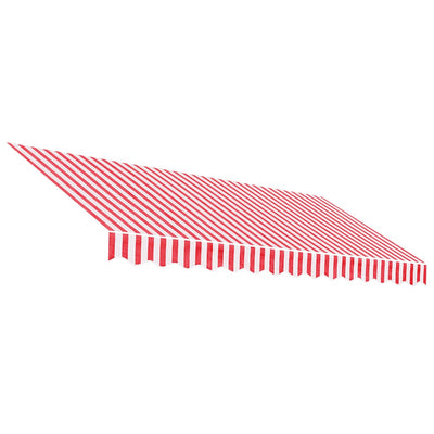 VidaXL Replacement cloth for Luifel Striped 3.5x2.5 m Red and White
