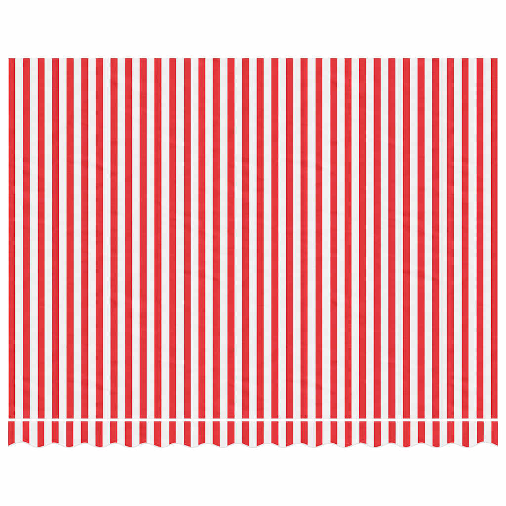 Vidaxl vervangingsdoek voor luifel gestreept 3,5x2,5 m rood en wit