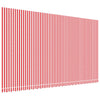 Tela de reemplazo de Vidaxl para Luifel rayado 6x3.5 m rojo y blanco