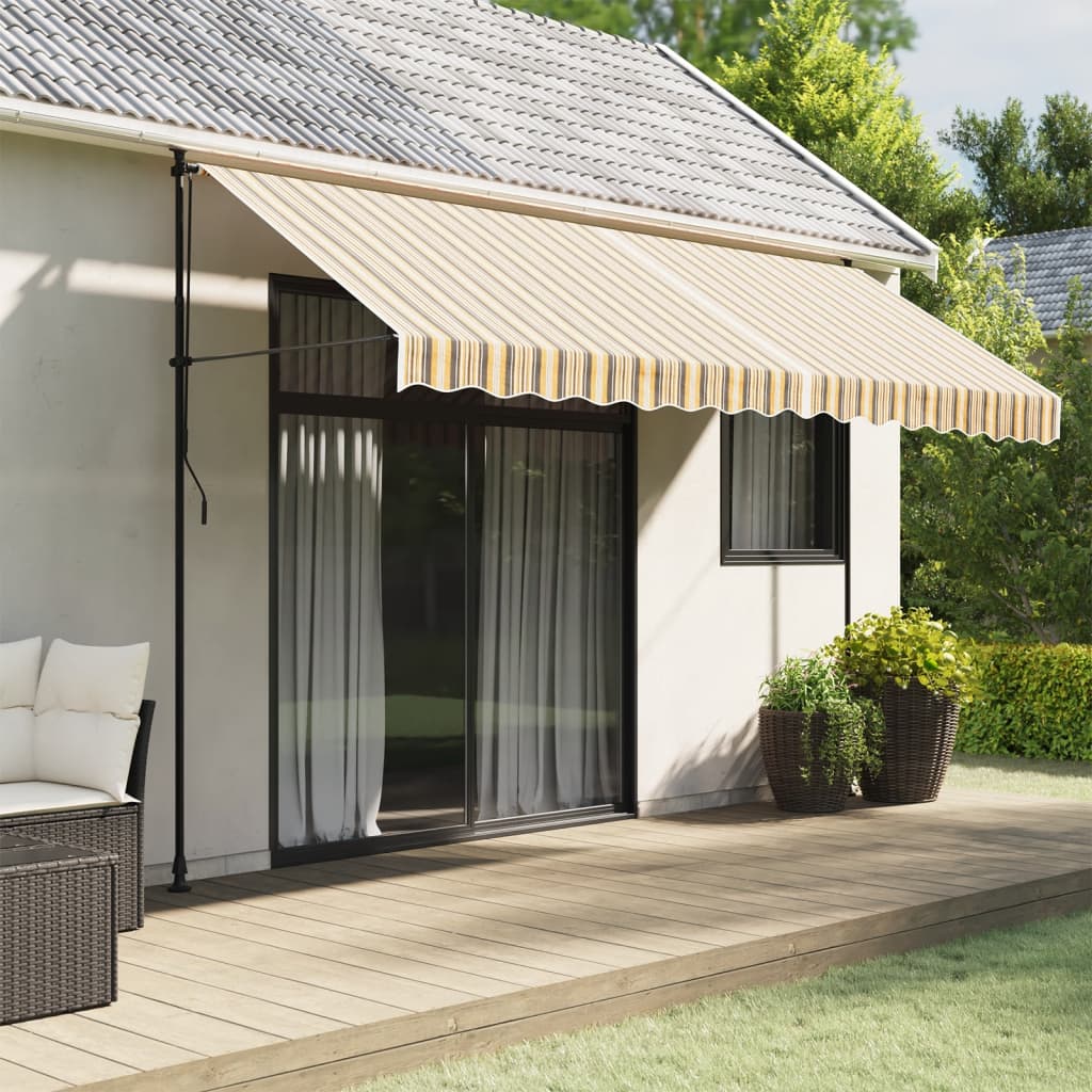 Telo di ricambio Vidaxx per tenda da sole a righe 4x3 m multicolore