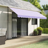 Panno sostitutivo Vidaxl per gonna da tenda a strisce 4 m blu e bianco