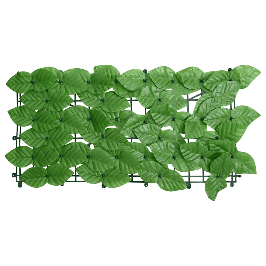 Pantalla de balcón Vidaxl con hojas verdes 200x75 cm