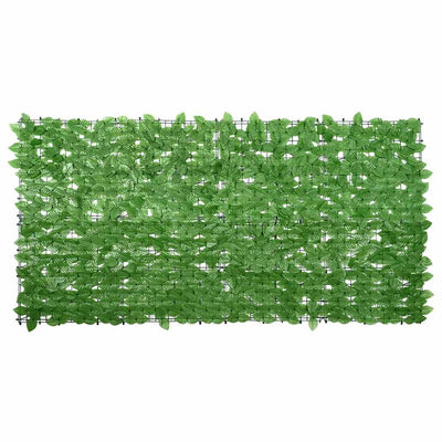 Schermo del balcone Vidaxl con foglie verdi 200x100 cm