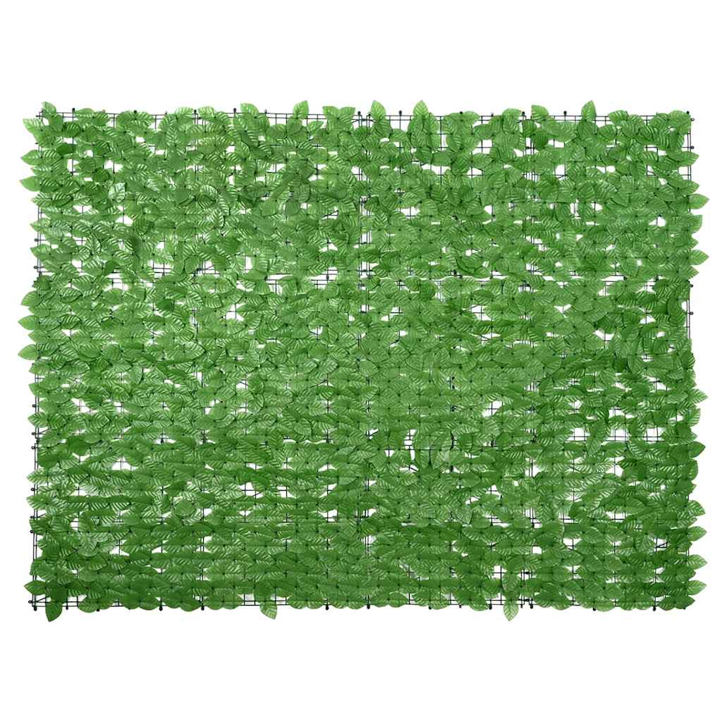Schermo del balcone Vidaxl con foglie verdi 200x150 cm