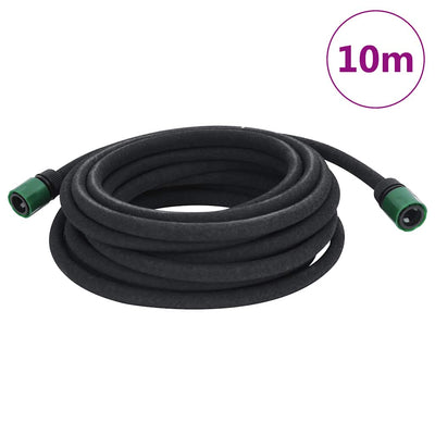 Manguera de goteo de Vidaxl 0.6 '' 10 m de goma negra