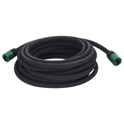 Manguera de goteo de Vidaxl 0.6 '' 10 m de goma negra