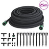 Vidaxl DRIP HOSE 0.6 '' 25 m in gomma nera