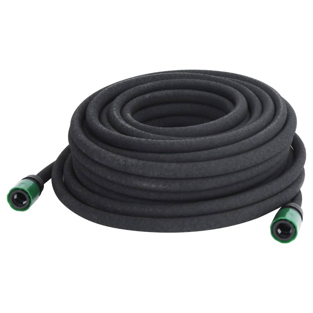 Vidaxl druppelslang 0,6'' 25 m rubber zwart