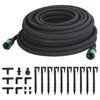 Vidaxl DRIP HOSE 0.6 '' 25 m in gomma nera