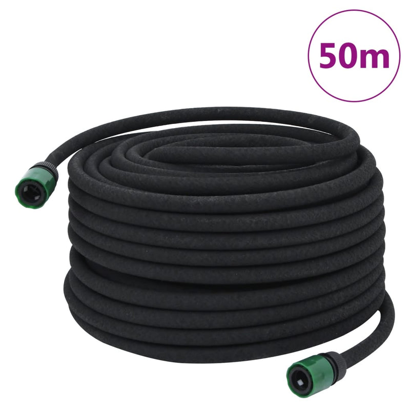 Vidaxl DRIP HOSE 0.6 '' 50 m in gomma nera