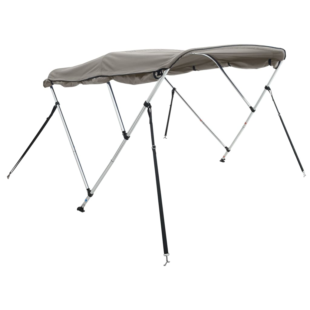 VidaXL bimini top 3 arcos con paredes laterales 183x(185-198)x137 cm