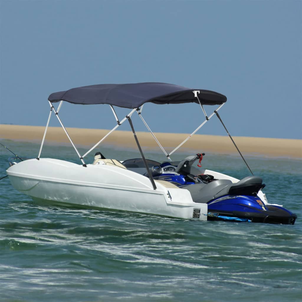 VidaXL bimini top 4 archi con pareti laterali 243x(230-244)x137 cm