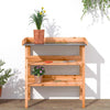 Tavolo vegetale Vidaxl con ripiani 78x38x82,5 cm marrone pino