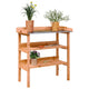 Tavolo vegetale Vidaxl con ripiani 78x38x82,5 cm marrone pino