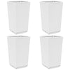 Plantadores Vidaxl 4 ST 32.5x32.5x57 CM Polypropene White