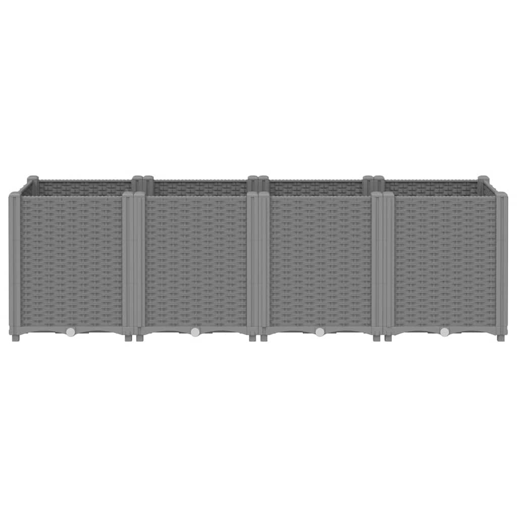 Vidaxl Planning Box 160x40x53 CM Polypropene Light Grey