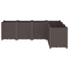 Vidaxl Planning Box 160x120x53 cm Polypropene Brown
