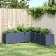 Vidaxl Planning Box 160x160x53 cm Polypropene Gray