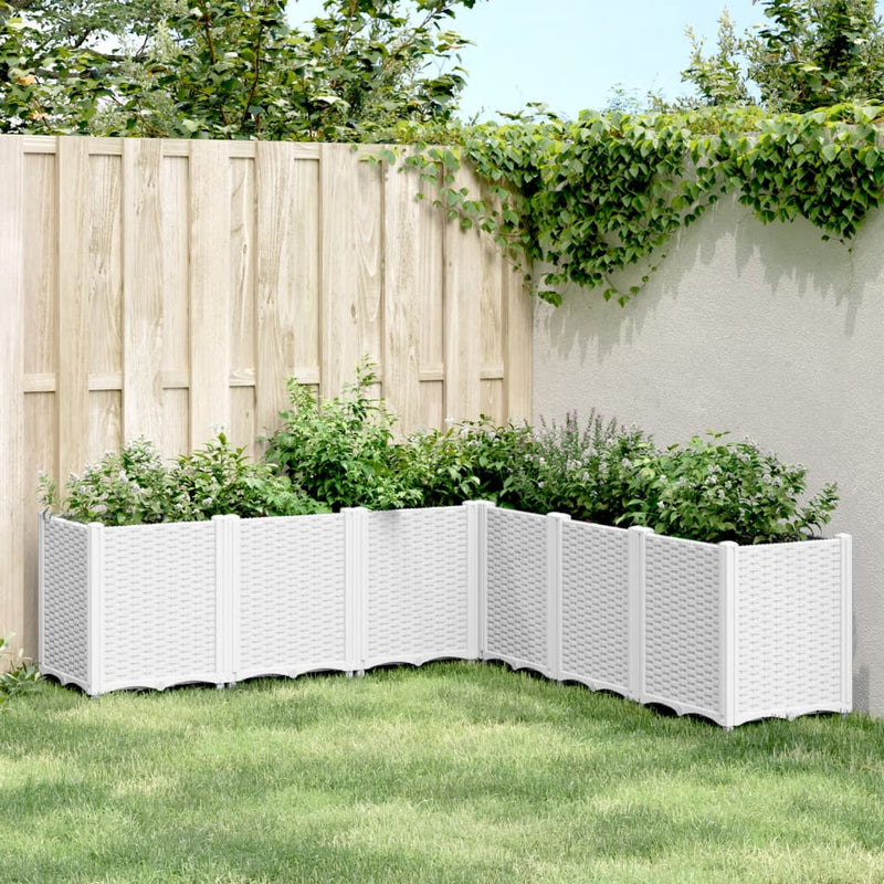 Vidaxx jardinera 160x160x53 cm polipropileno blanco