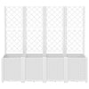 Plantilla Vidaxl con slat 160x40x140 cm Polypropene White