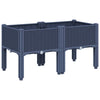 Caja de planificación Vidaxl con piernas 80x40x42 cm Polypropene Gray