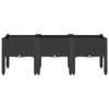 Vidaxl Planning Box con piernas 120x40x42 cm Polypropene Black