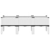 Fioriere Vidaxl con gambe 120x40x42 cm Polypropene White
