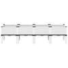 Vidaxl plantenbak met poten 160x40x42 cm polypropeen wit